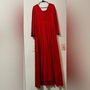 ❤️Long red dress. Size 5X